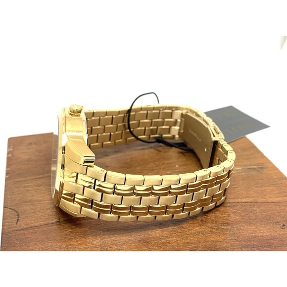 Bulova Men's Watch 97A132 Automatic Black Dial Gold Stainless Steel 42mm - Picture 10 of 15